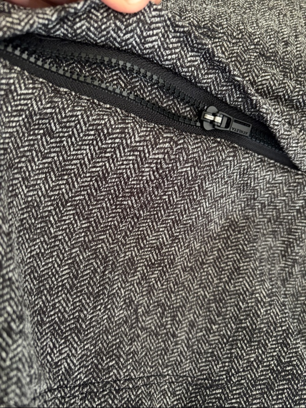 [New] Athleta (M) Delancey Tight Herringbone High Rise Zip Pocket Legging Pants - Picture 9 of 12